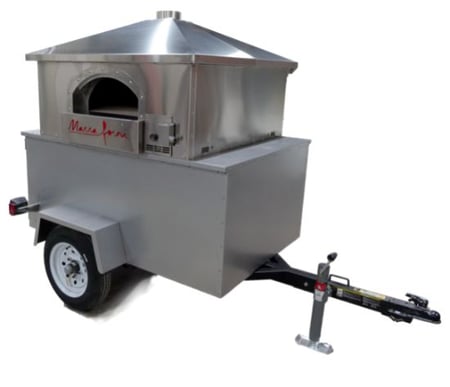 Mobile pizza oven trailer image