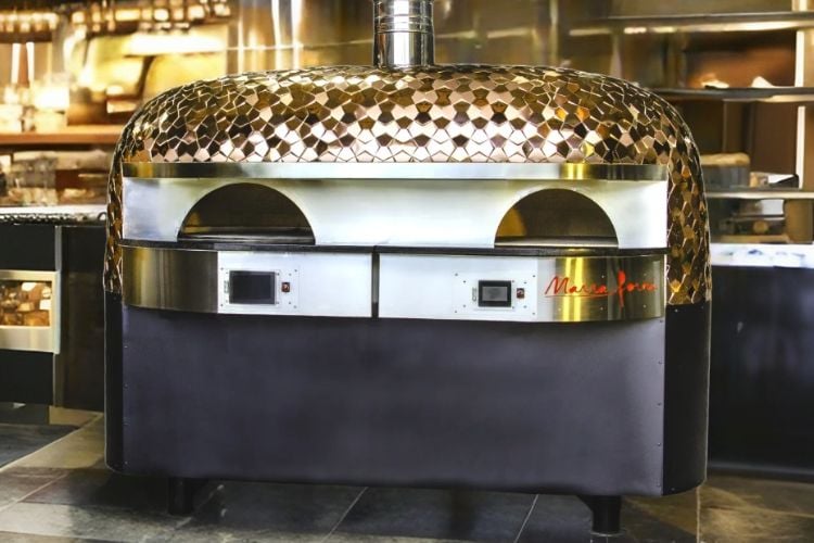 Brick pizza oven for 2 chefs image