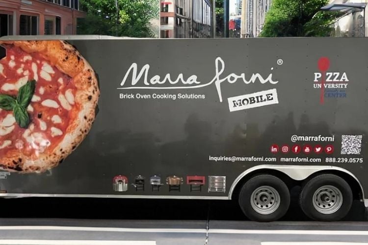 Marra Forni Pizza Expo Mobile Pizza Trailer truck image