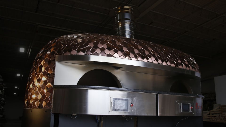 double commercial pizza oven due bocche by marra forni image
